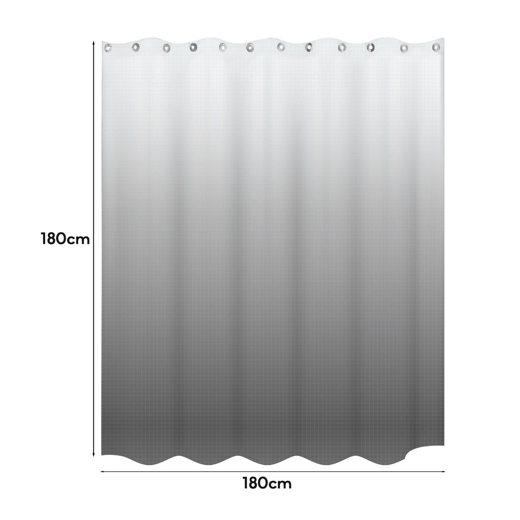 Floral Mildew Resistant Shower Curtain, Waterproof EVA Bathroom Fabric, Durable Easy Clean