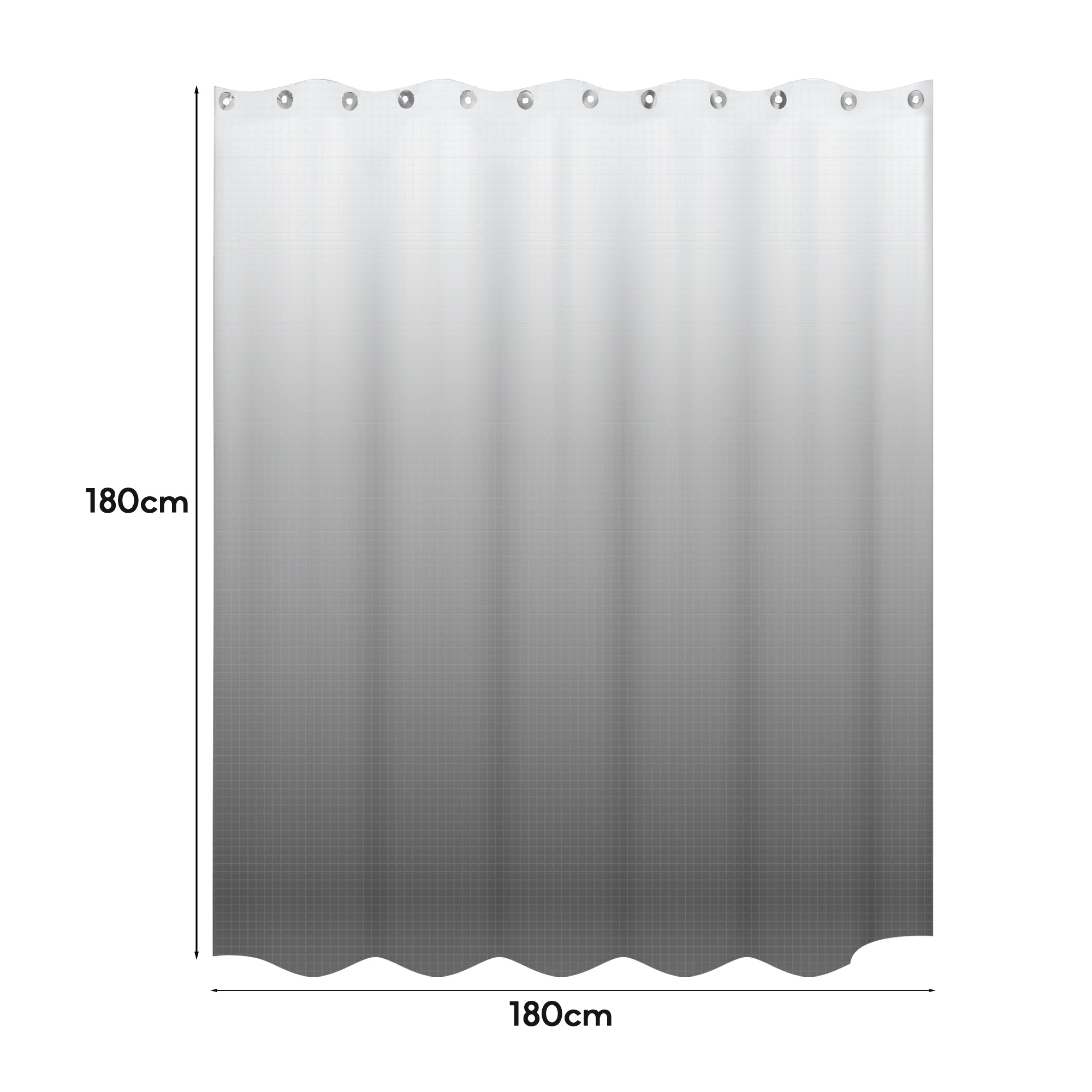 Floral Mildew Resistant Shower Curtain, Waterproof EVA Bathroom Fabric, Durable Easy Clean