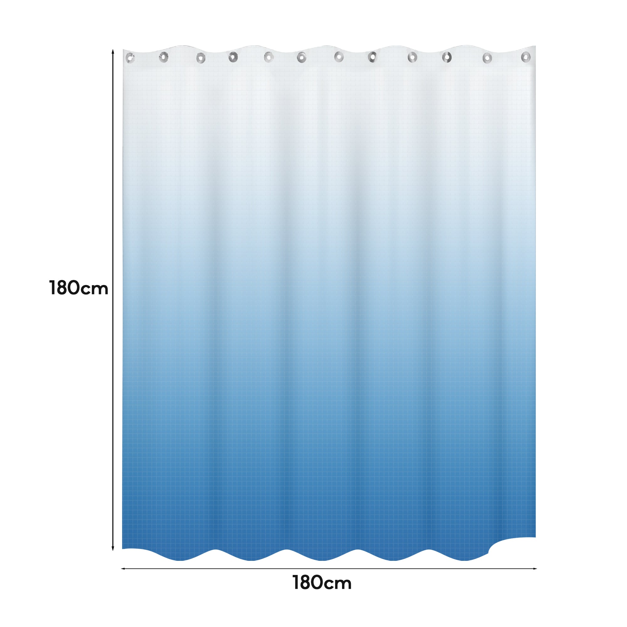 Floral Mildew Resistant Shower Curtain, Waterproof EVA Bathroom Fabric, Durable Easy Clean