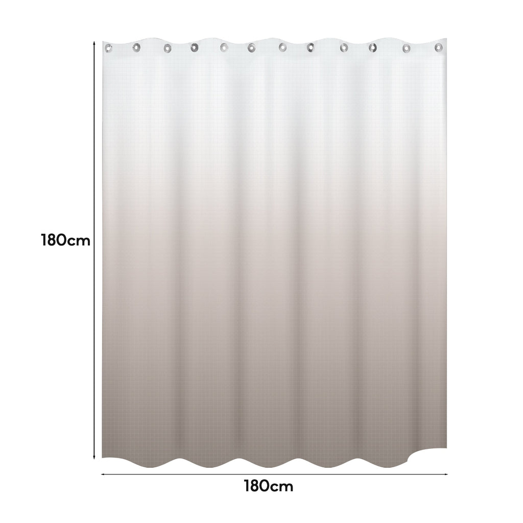 Floral Mildew Resistant Shower Curtain, Waterproof EVA Bathroom Fabric, Durable Easy Clean