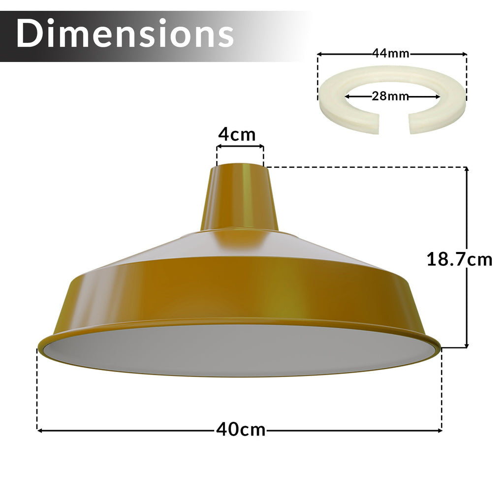 Retro Metal Pluto Ceiling Pendant Light Fitting Easy Fit Lampshade