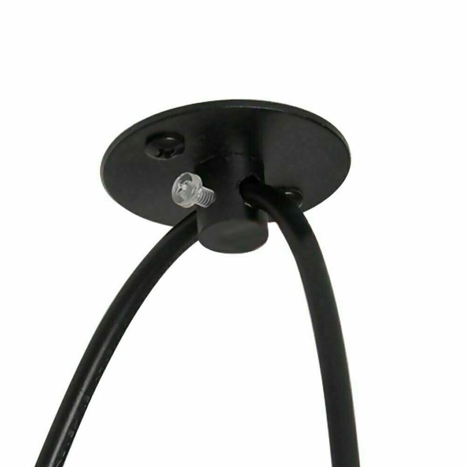 Industrial 5-Light Spider Pendant Chandelier Matte Black Exposed Bulb Fixture
