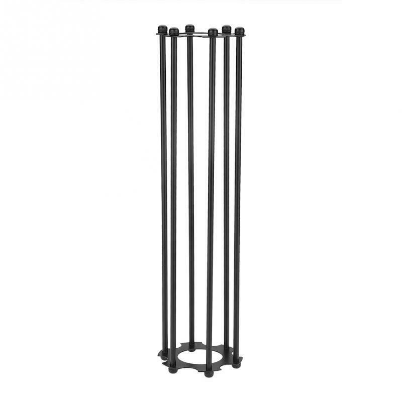 Black Metal Wire Cage Tube Pendant Light Shade Easy Fit Design