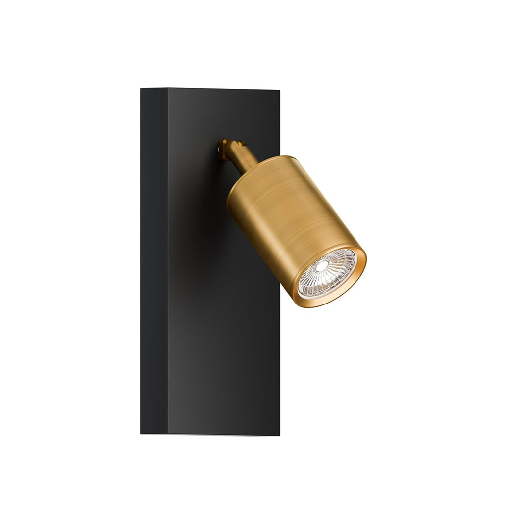 Yellow Brass Wall Spotlight Adjustable Rotating LED Light Feature~6146