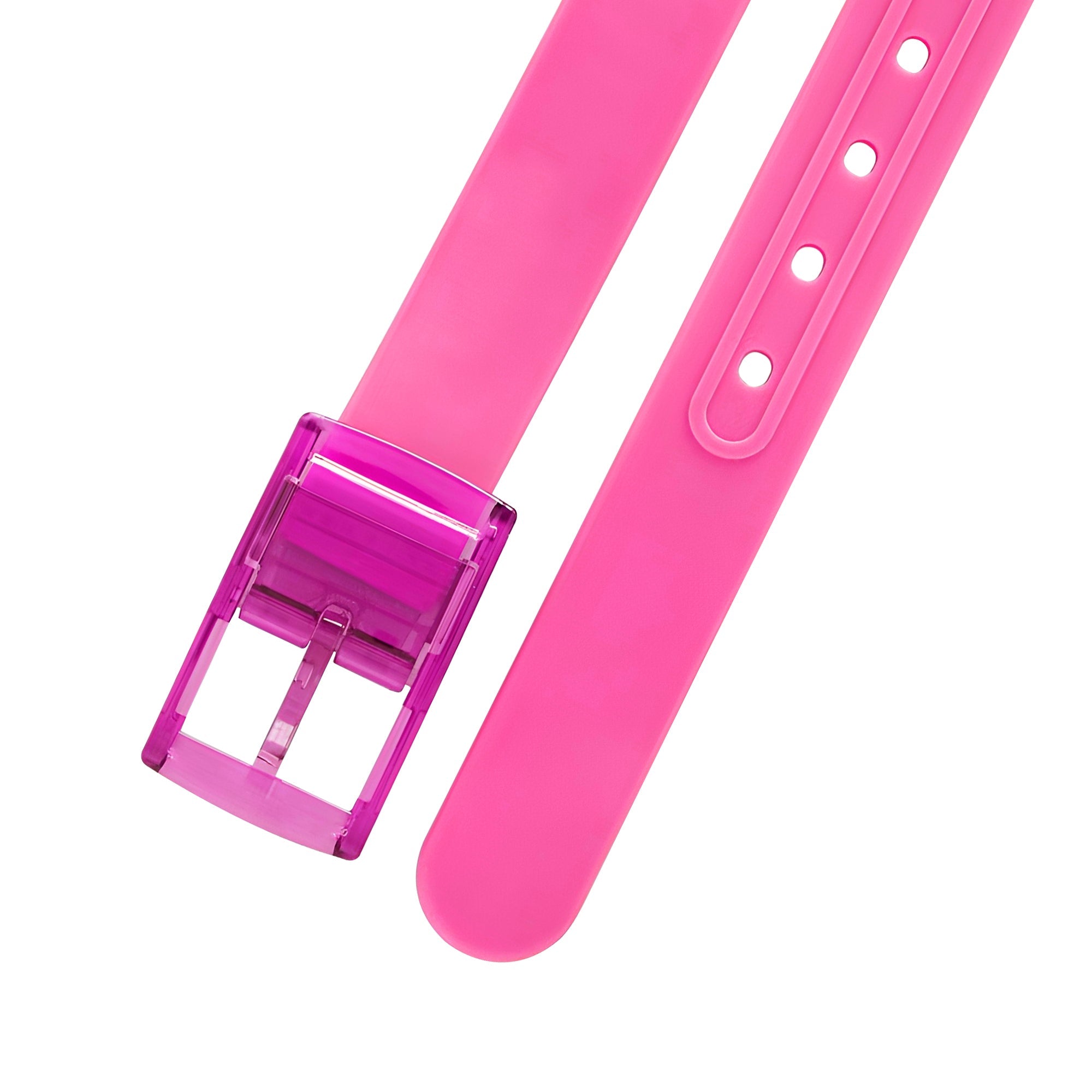 Vibrant Silicone Candy Color Unisex Belt with Adjustable Pin Buckle