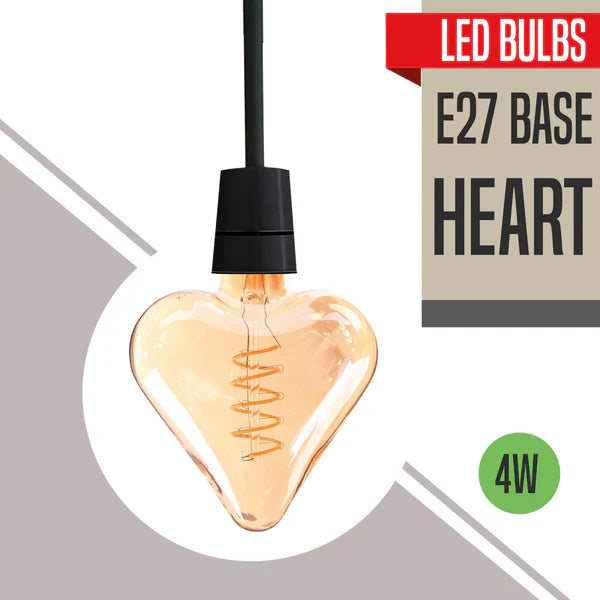 Vintage LED Edison E27 Decorative Filament Bulb, 4W Warm White, Non-Dimmable