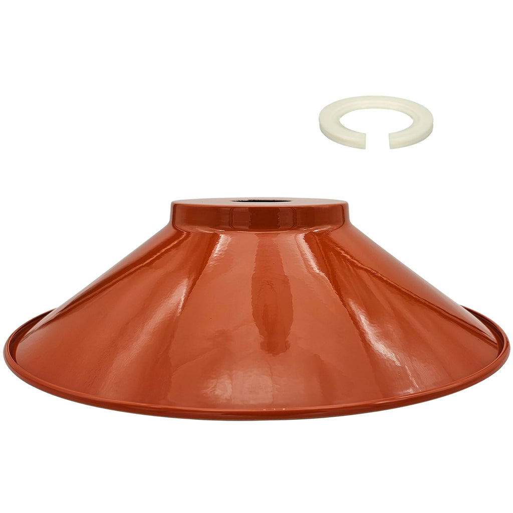 Easy Fit Retro Industrial Metal Cone Lamp Shade for Modern Interiors