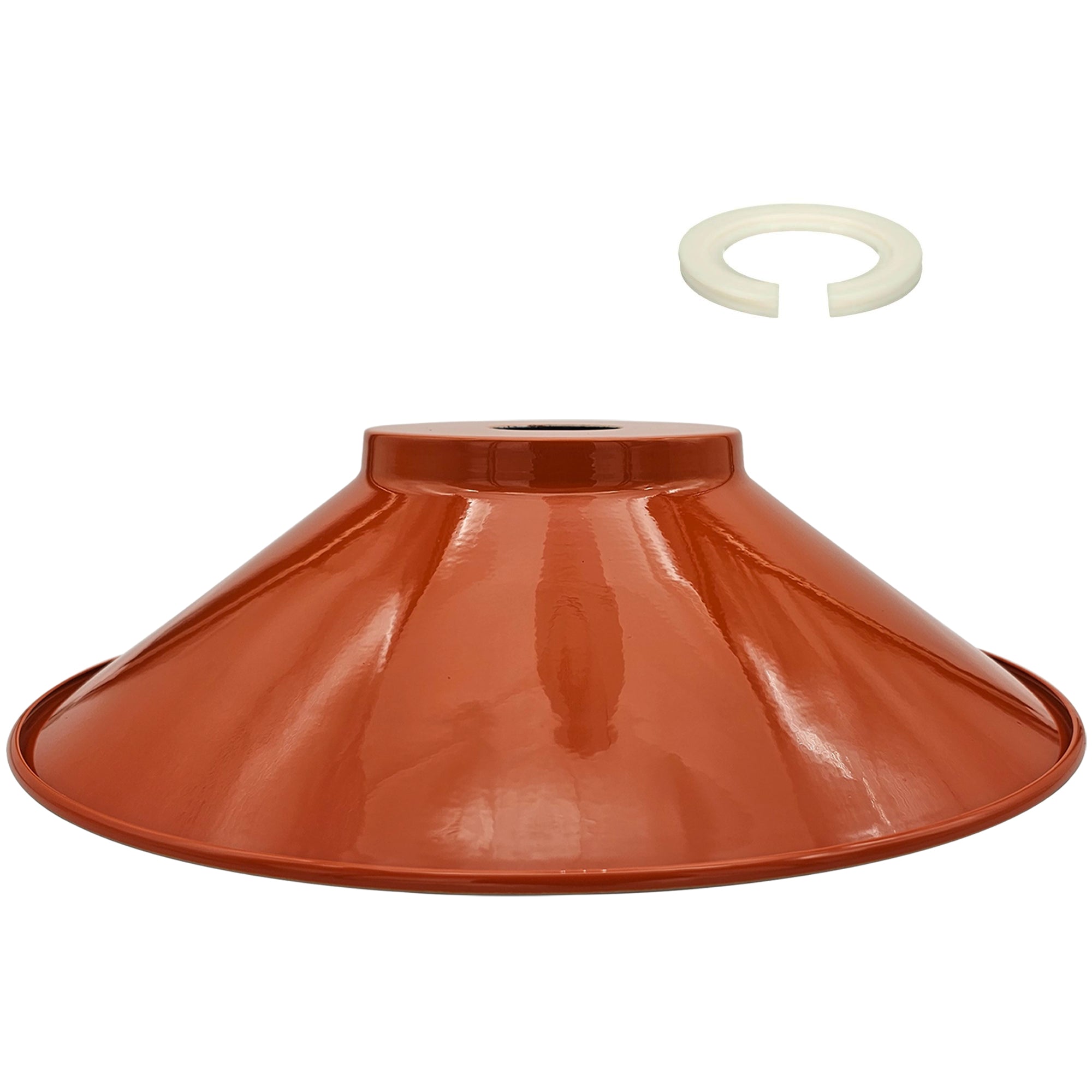 Easy Fit Retro Industrial Metal Cone Lamp Shade for Modern Interiors