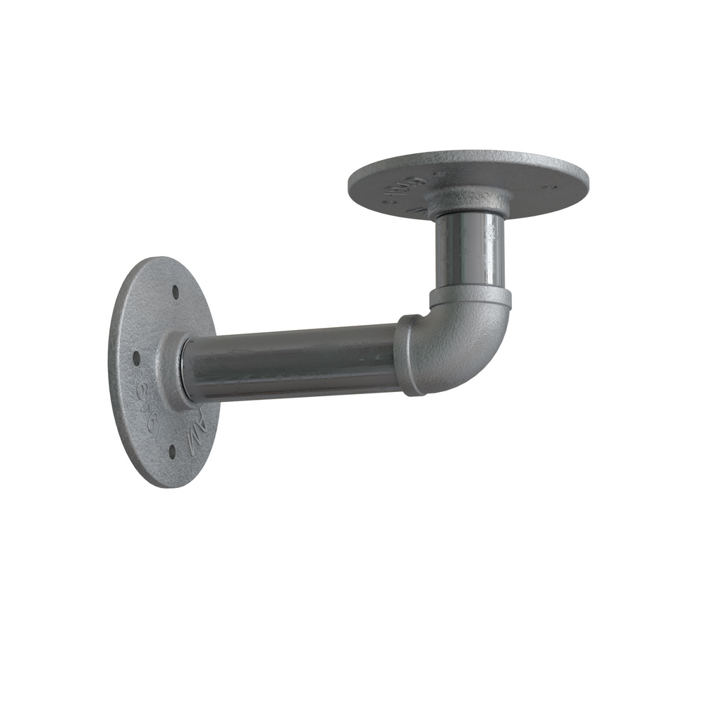 Industrial Pipe Shelf Brackets Rustic Floating Shelves DIY Wall Mount ~6055