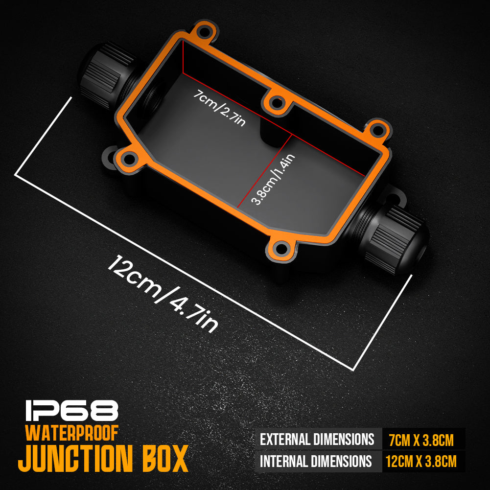 IP68 Waterproof Outdoor Electrical Cable Wire Connector Junction Box