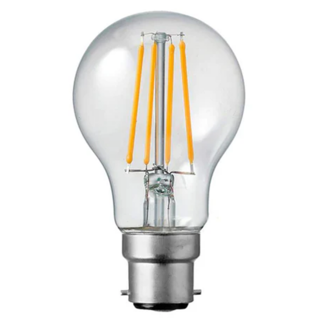 Dimmable A60 LED Filament Bulb B22 4W Cool White 6000K Energy Saving