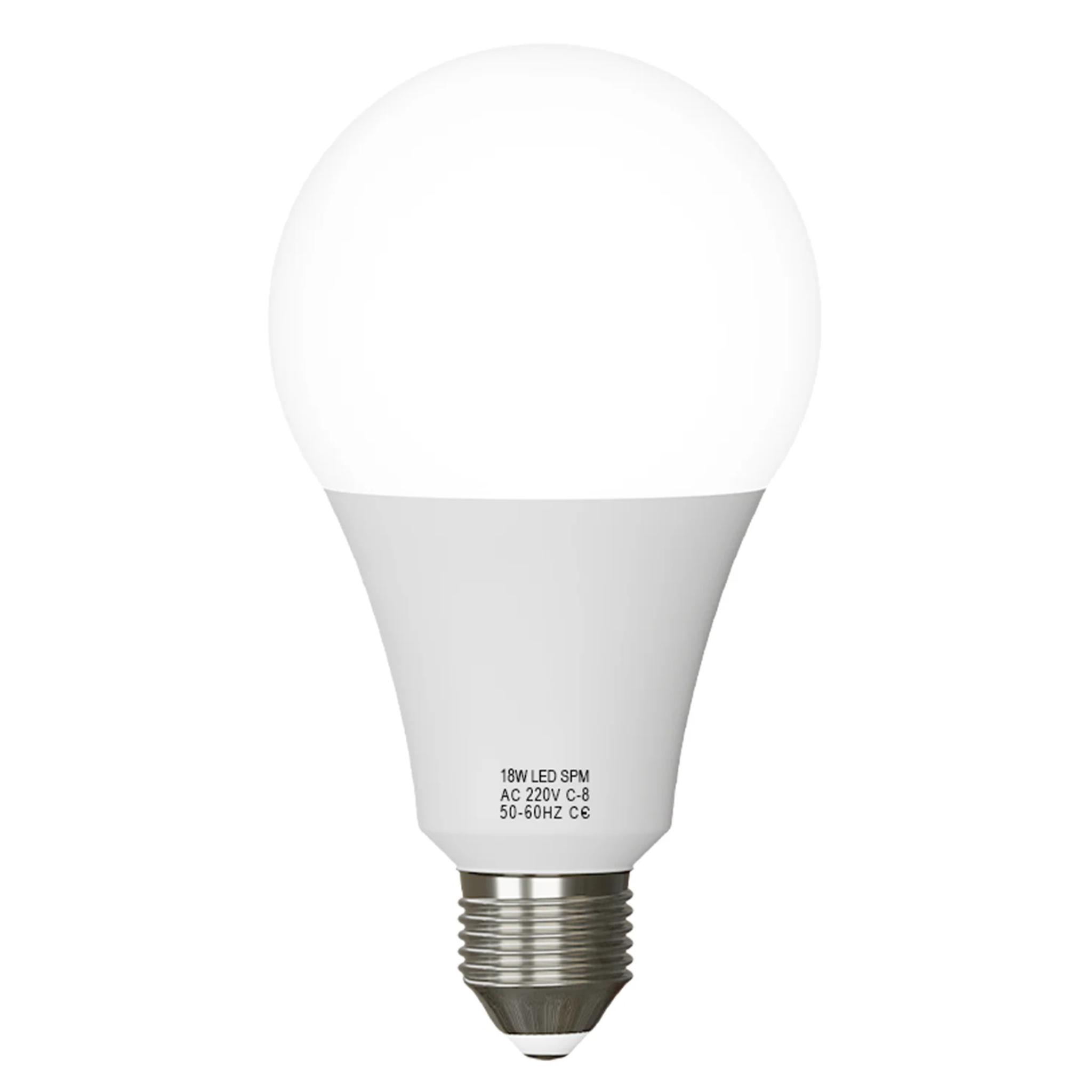 Bright 18W E27 A60 LED Bulb, Warm White 2700K, Non-Dimmable, Energy Saving