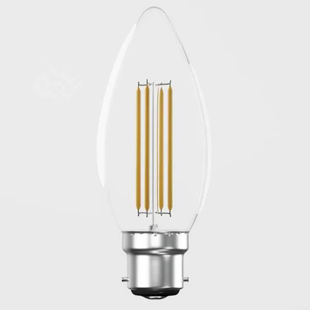 Energy-Efficient B22 LED Filament Candle Bulbs, Warm/Cool White, Long Lifespan