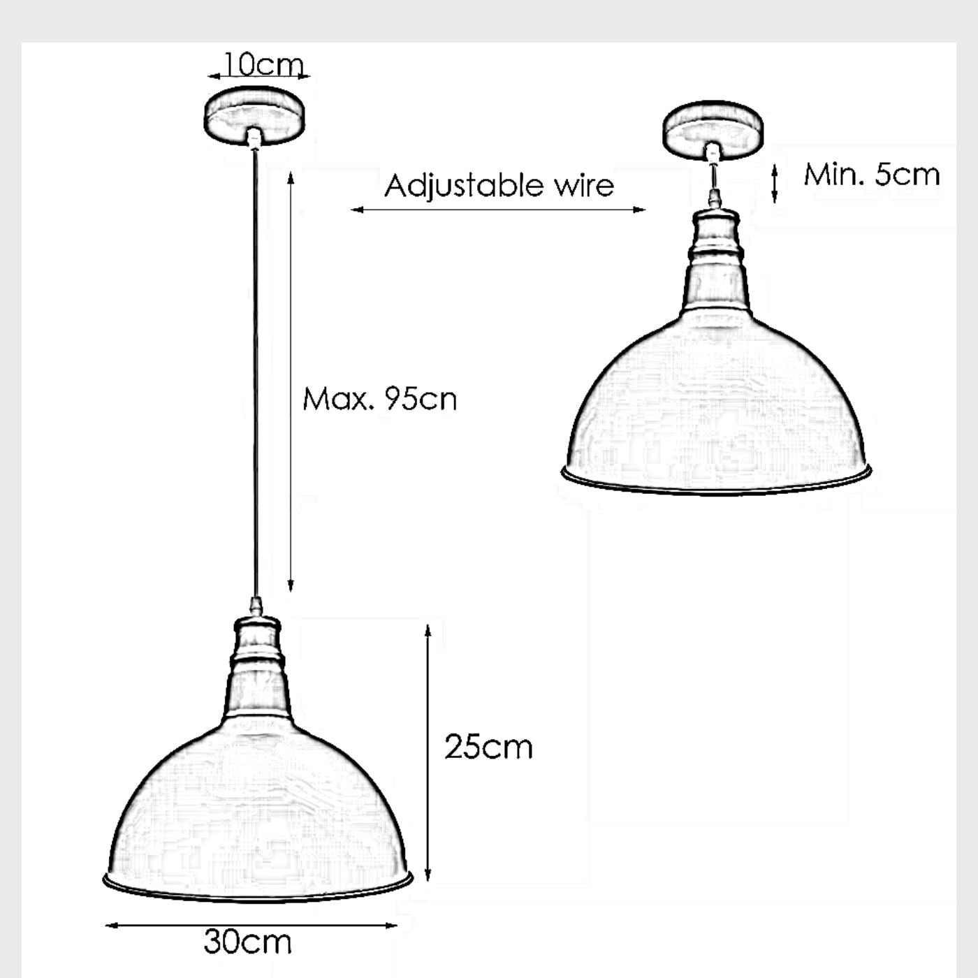 Dome Pendant Light for Kitchen & Bar ~5908