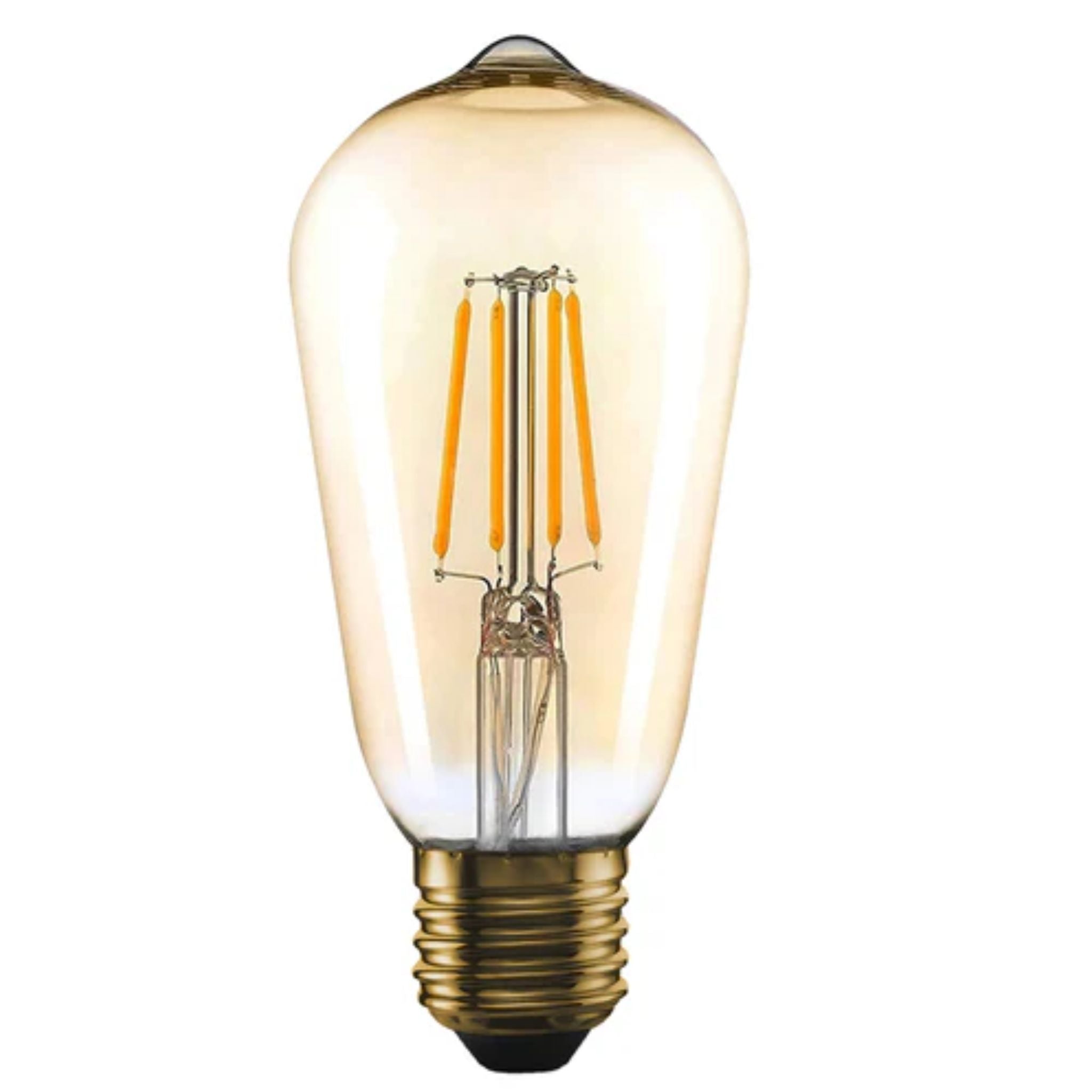 Vintage ST64 Squirrel Cage E27 LED Bulb, 4W Warm White Decorative Filament Design
