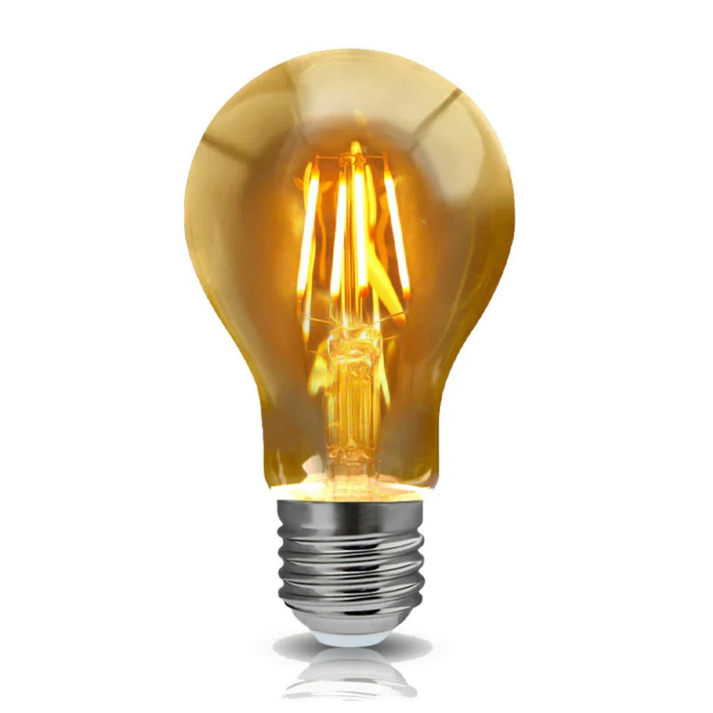 A60 Dimmable LED Filament Bulb E27 8W Warm White Energy Saving Vintage