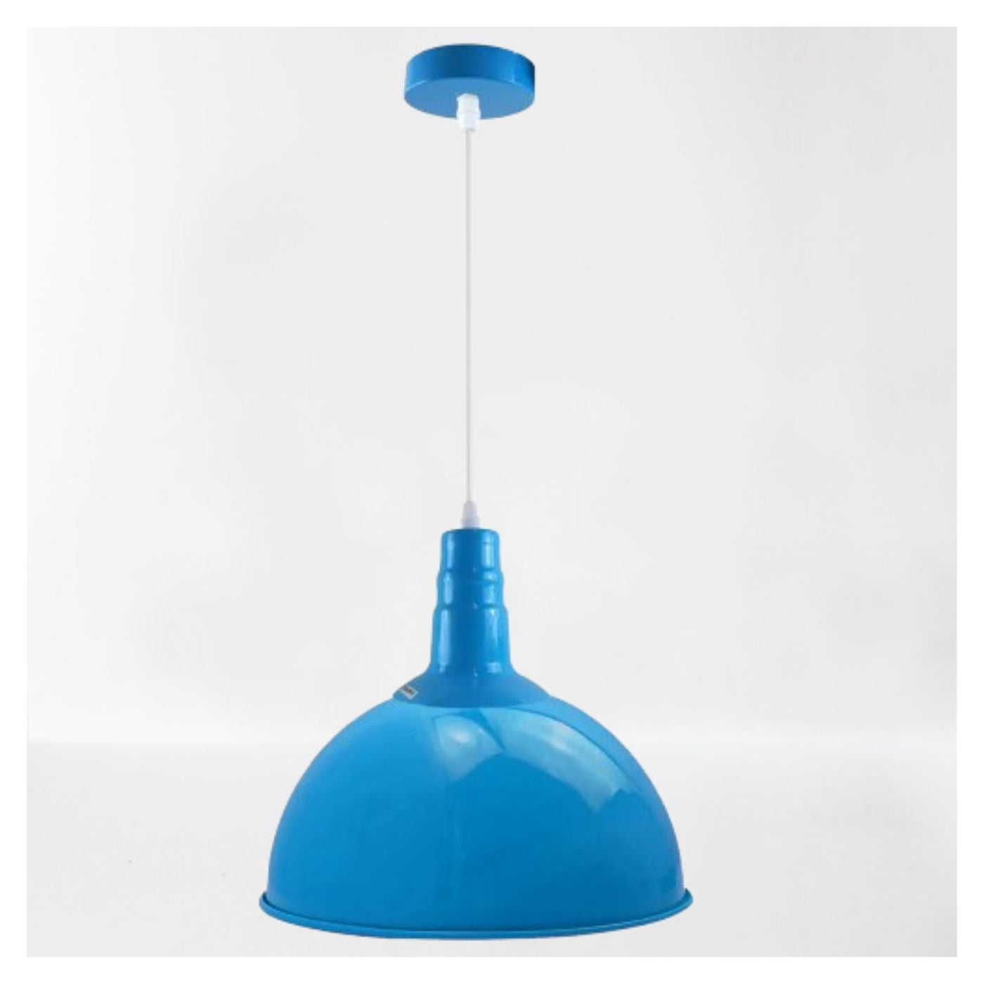 Contemporary Blue Dome Pendant Light for Modern Living Rooms