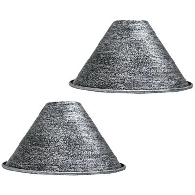 2-Pack Vintage Metal Ceiling Pendant Light Shades for Kitchen Living Room