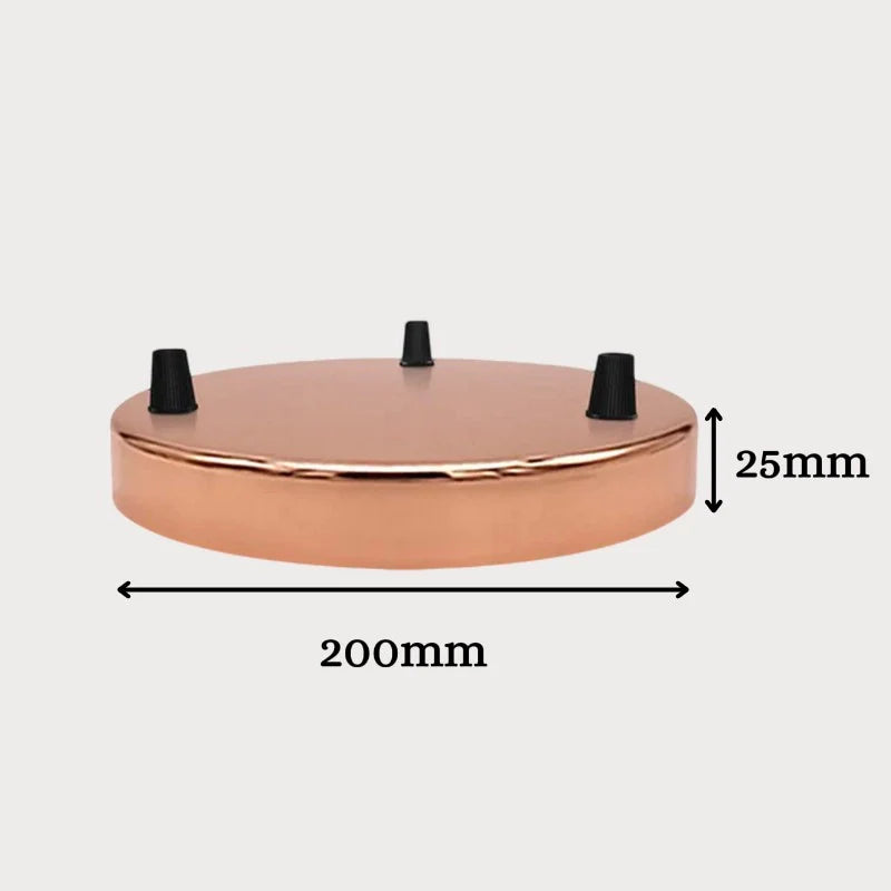 Vintage Ceiling Rose 3 Hole Metal Ceiling Rose~5905