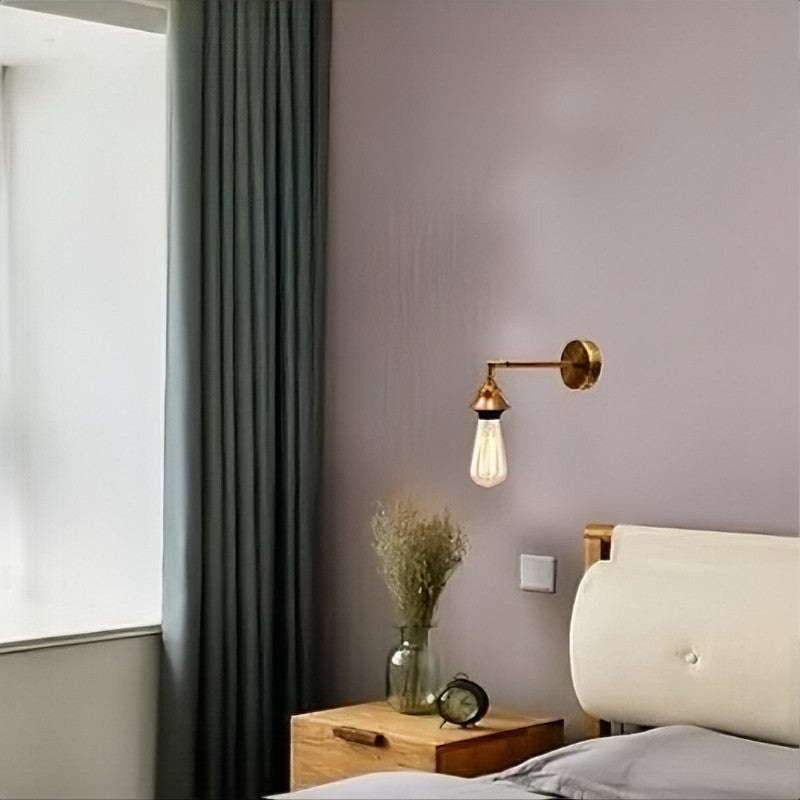 Charming Retro Metal Wall Sconce Light Fixture, Industrial Chic E27 Base