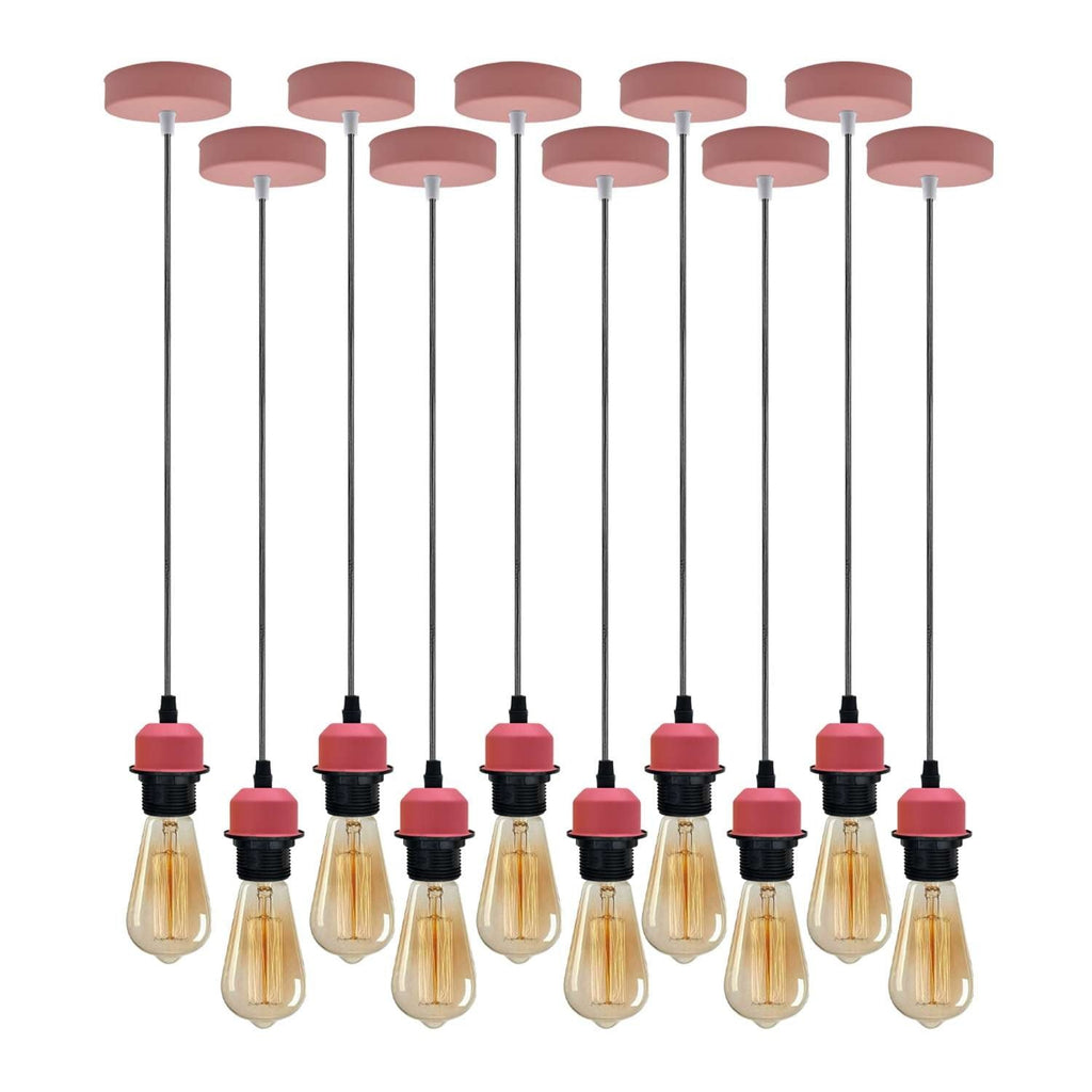 Adjustable Industrial E27 Ceiling Pendant Light Holder Fixture Kit