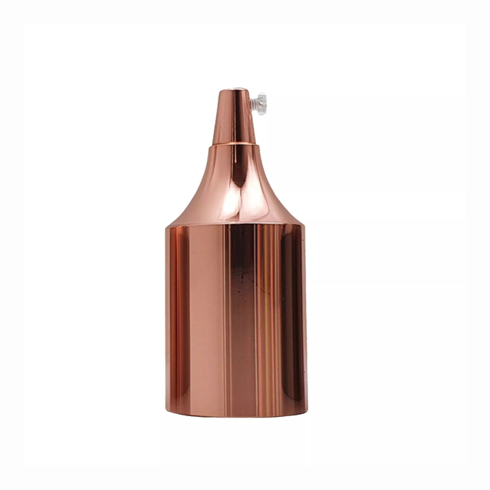 ES E27 Bottle Shape Lamb Holder 9.5cm x 4.5cm Rose Gold ~ 5777