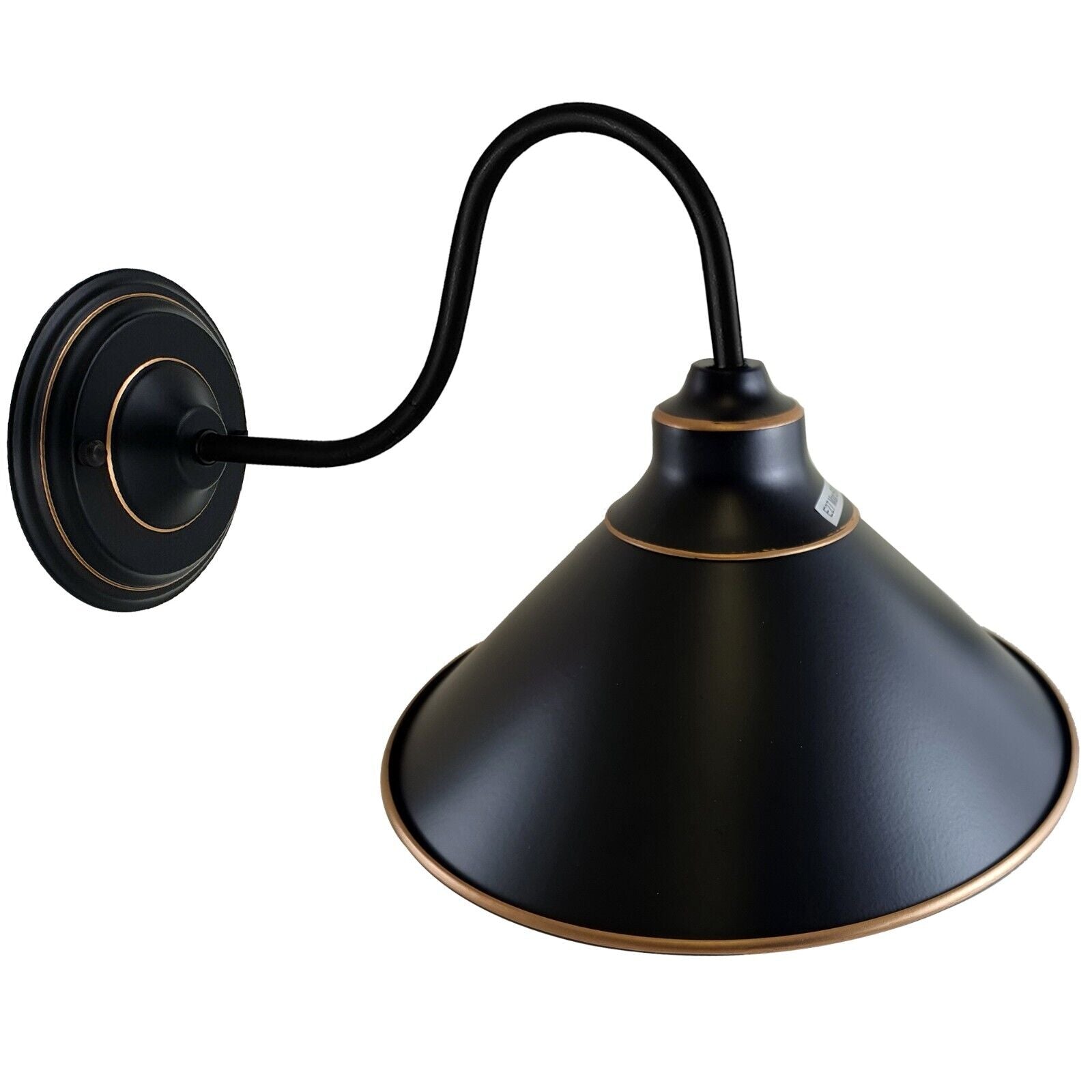 Industrial Vintage Black Metal E27 Wall Sconce – Modern Retro Home Lighting Fixture