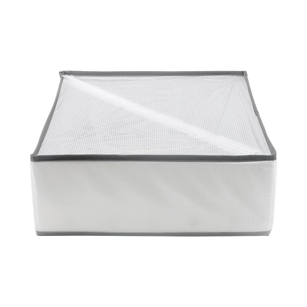 2-Pack Foldable Fabric Closet Drawer Organizers, 6-Grid Clothes Storage Boxes, Space-Saving Solution