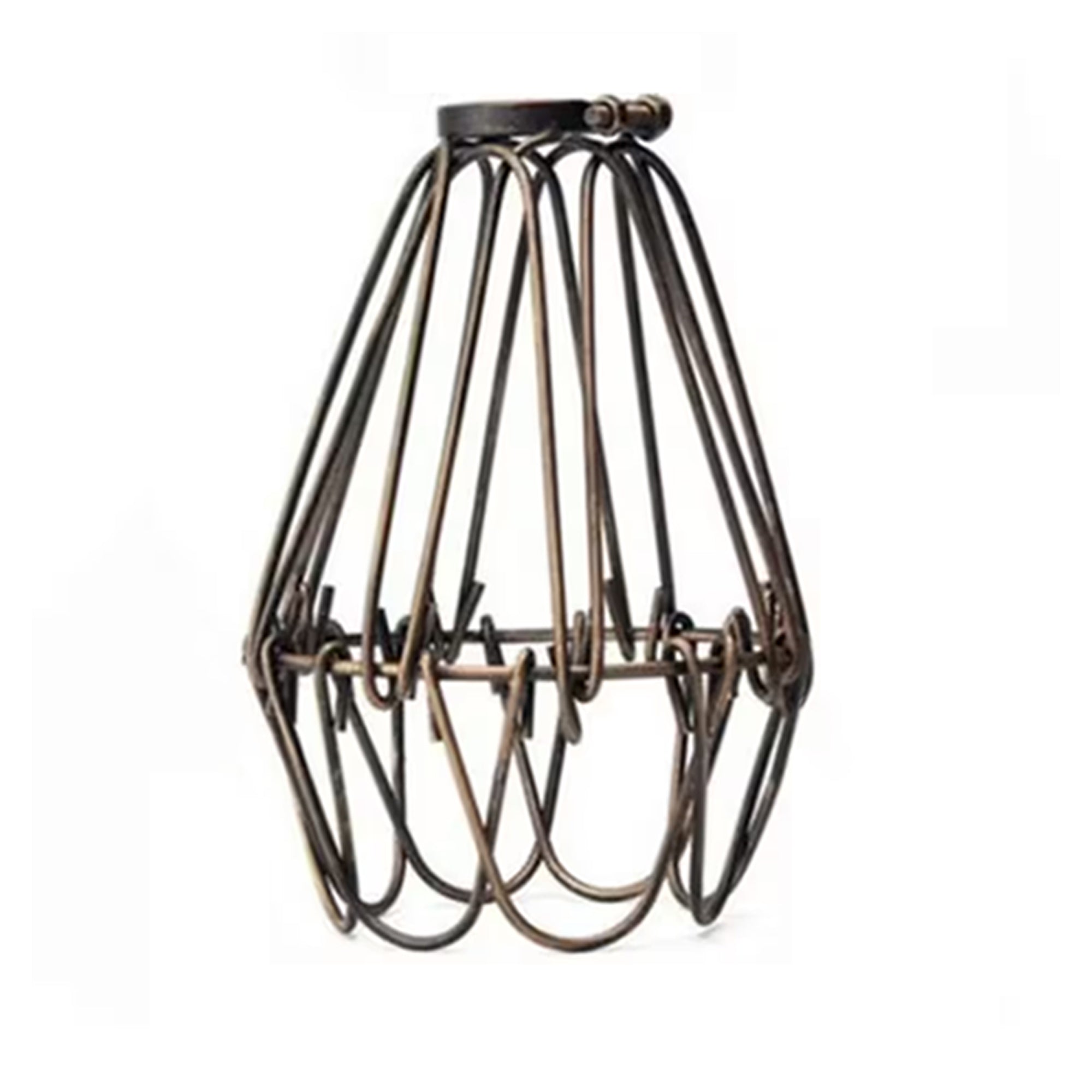 Vintage Metal Cage Industrial Wire Pendant Light Lampshade ~6092