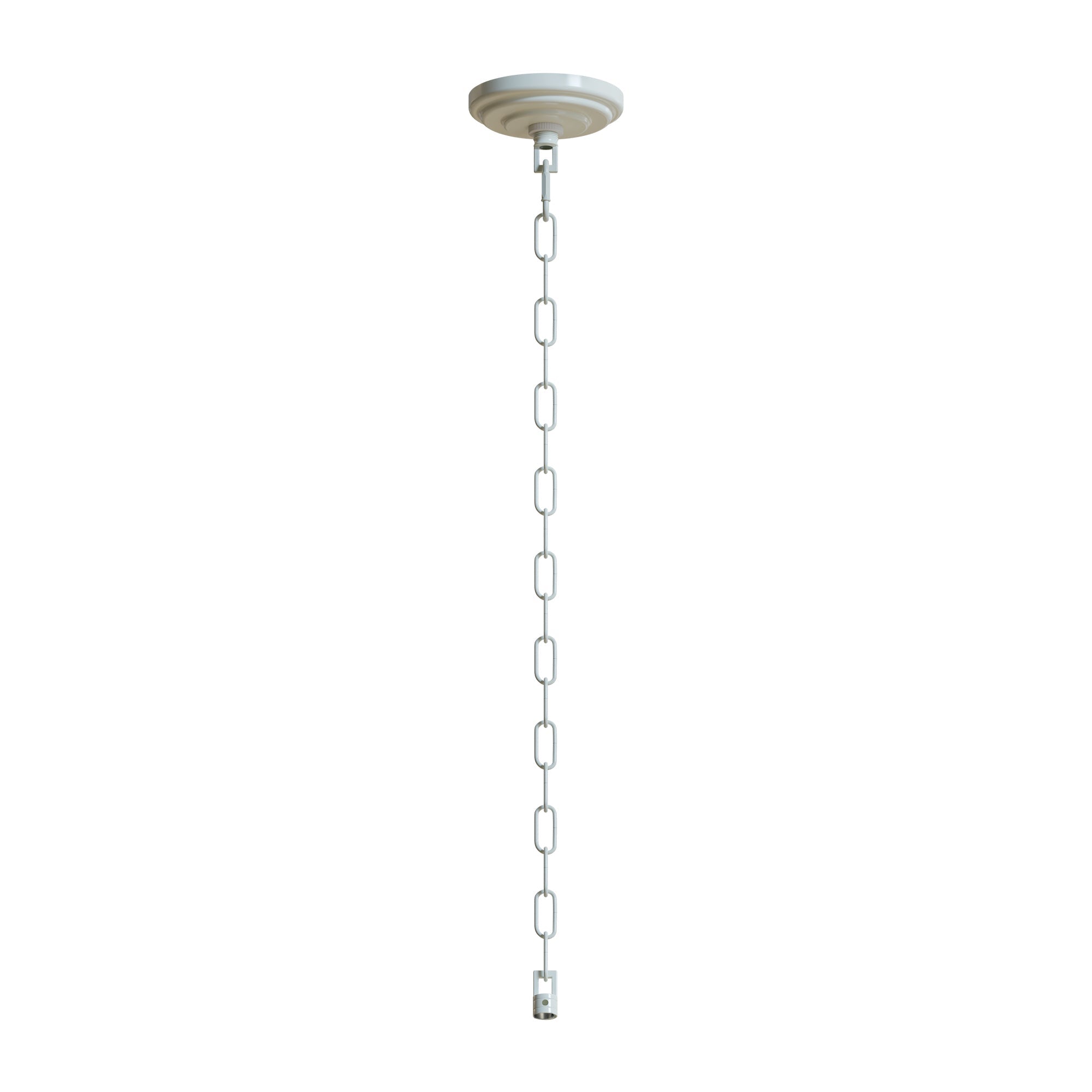 Heavy-Duty Metal Ceiling Rose with Adjustable Hanging Link Chain for Lights