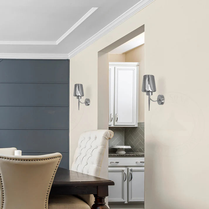 Industrial Wall Sconces Smoked Glass Shade Wall Light ~5979