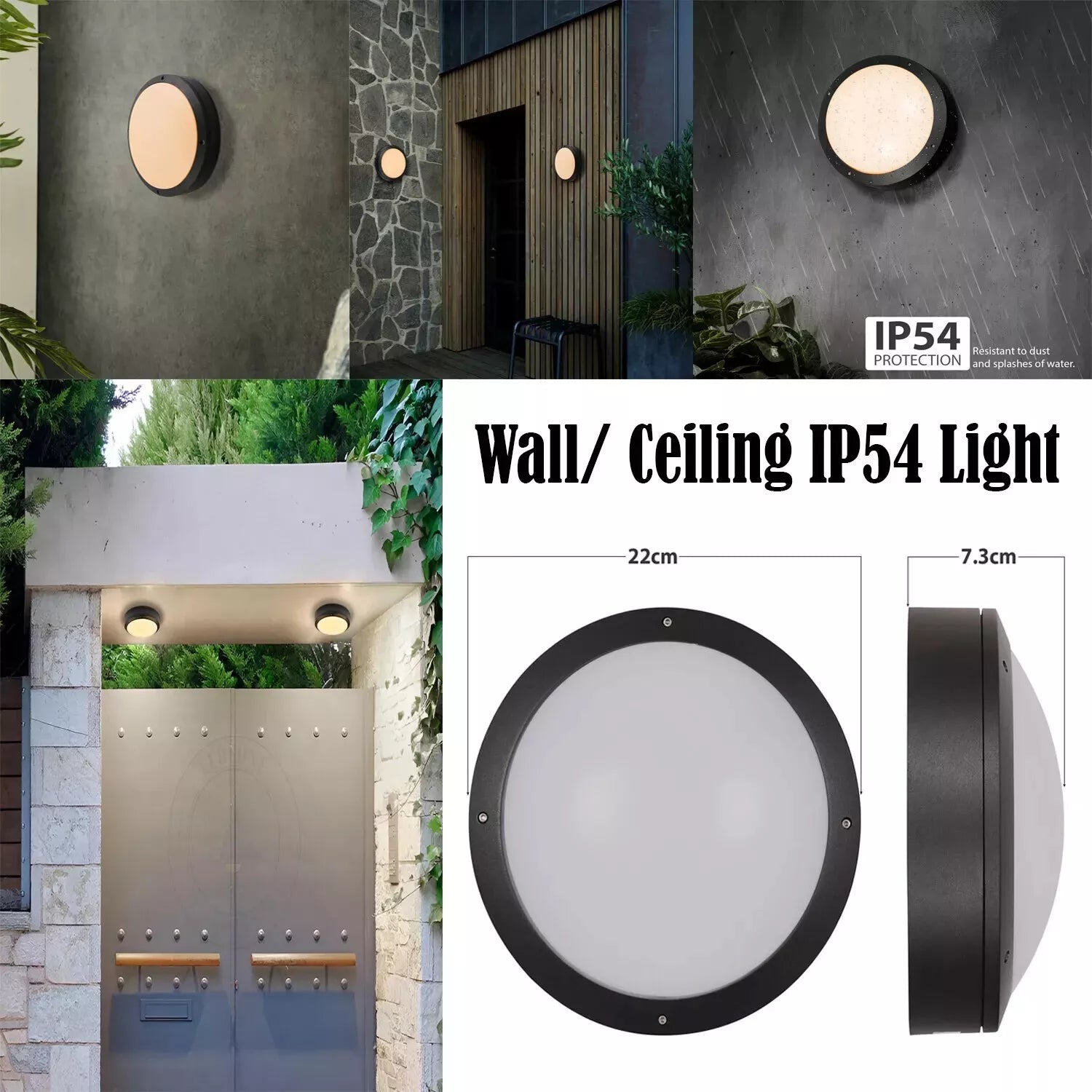 Modern LED Wall Sconce IP54 Indoor/Outdoor Light Fixture ~5981