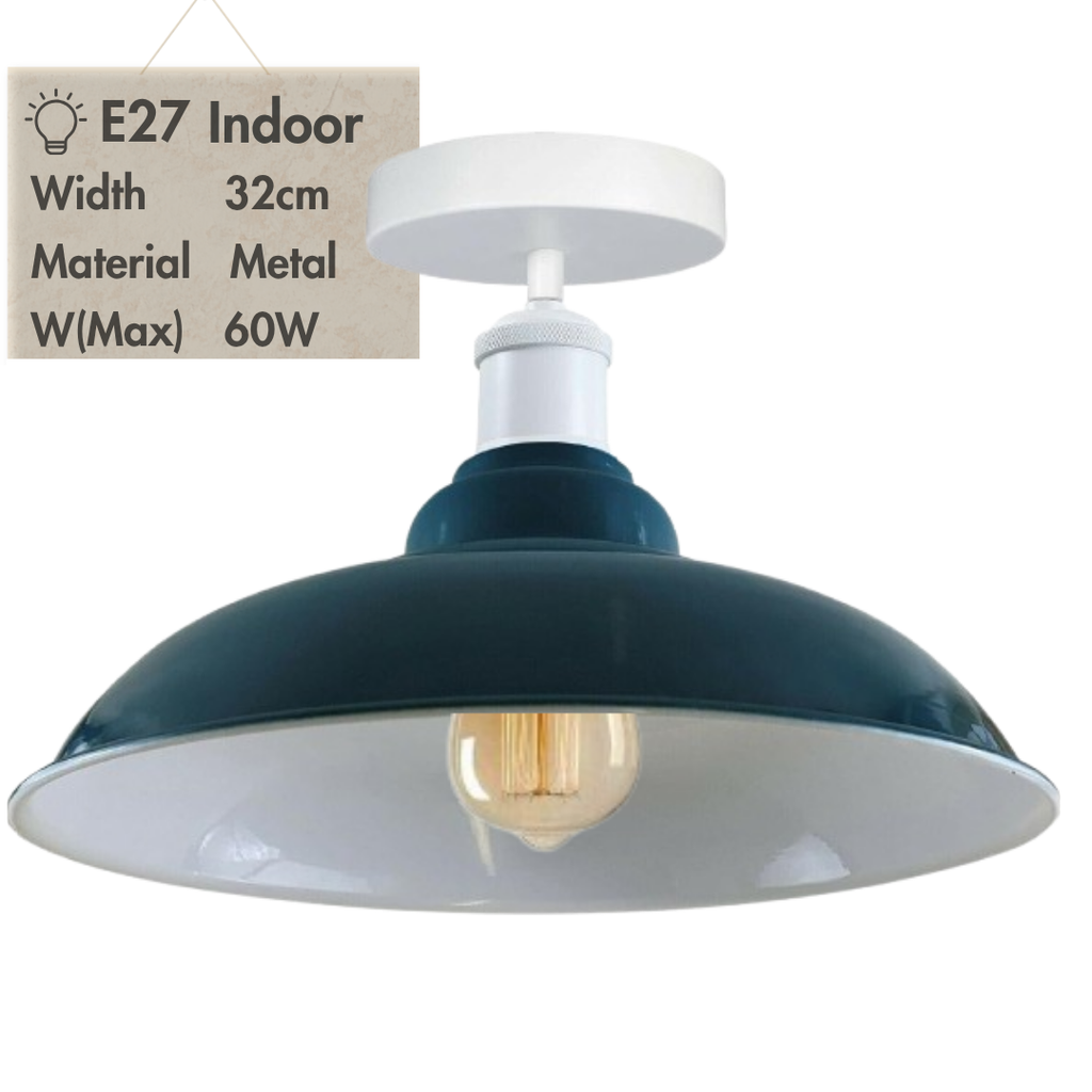 Modern Semi-Flush Mount Metal Ceiling Light Fixture for Home Decor