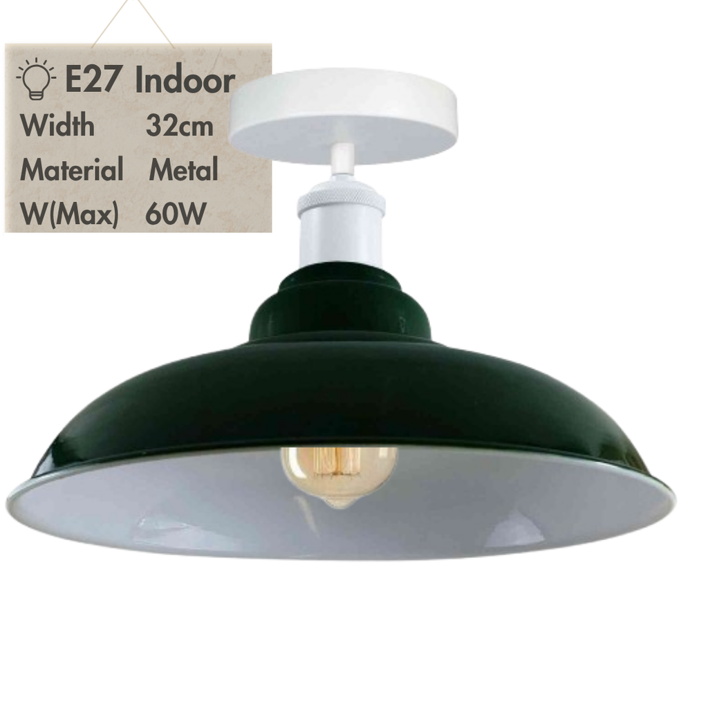 Modern Semi-Flush Mount Metal Ceiling Light Fixture for Home Decor
