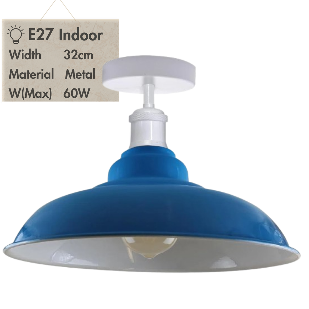 Modern Semi-Flush Mount Metal Ceiling Light Fixture for Home Decor