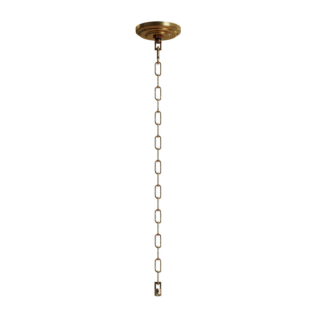 Heavy-Duty Metal Ceiling Rose with Adjustable Hanging Link Chain for Lights