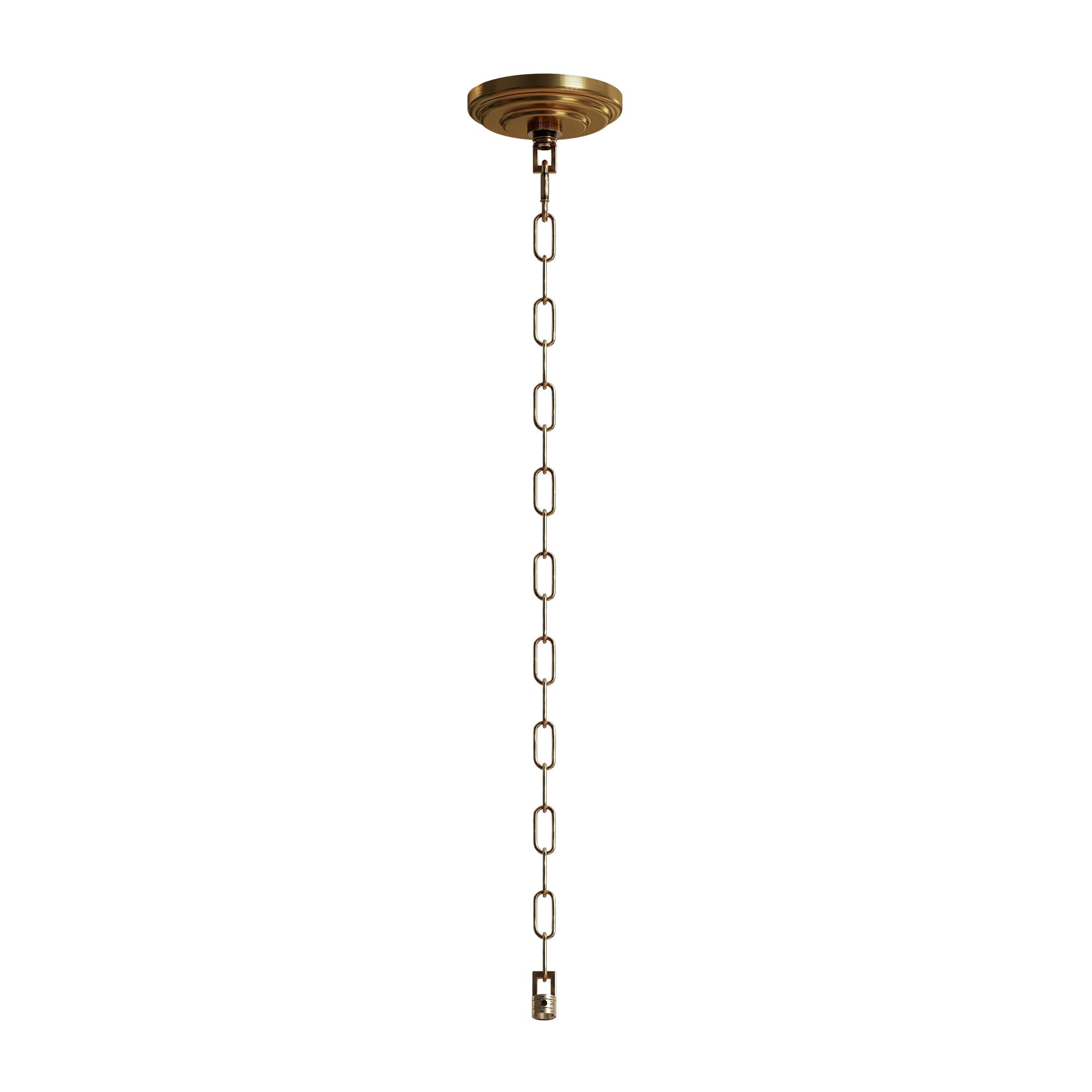 Heavy-Duty Metal Ceiling Rose with Adjustable Hanging Link Chain for Lights