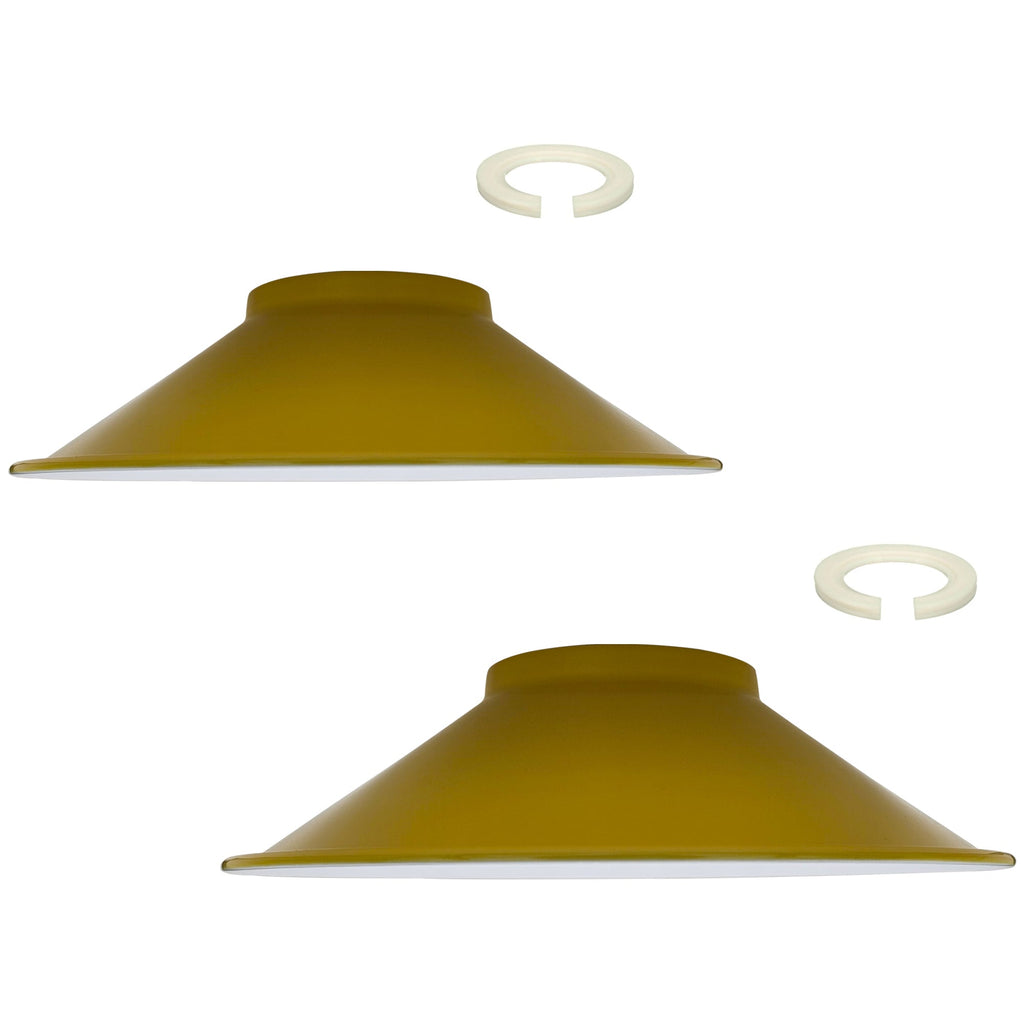 Easy Fit Retro Industrial Metal Cone Lamp Shade for Modern Interiors