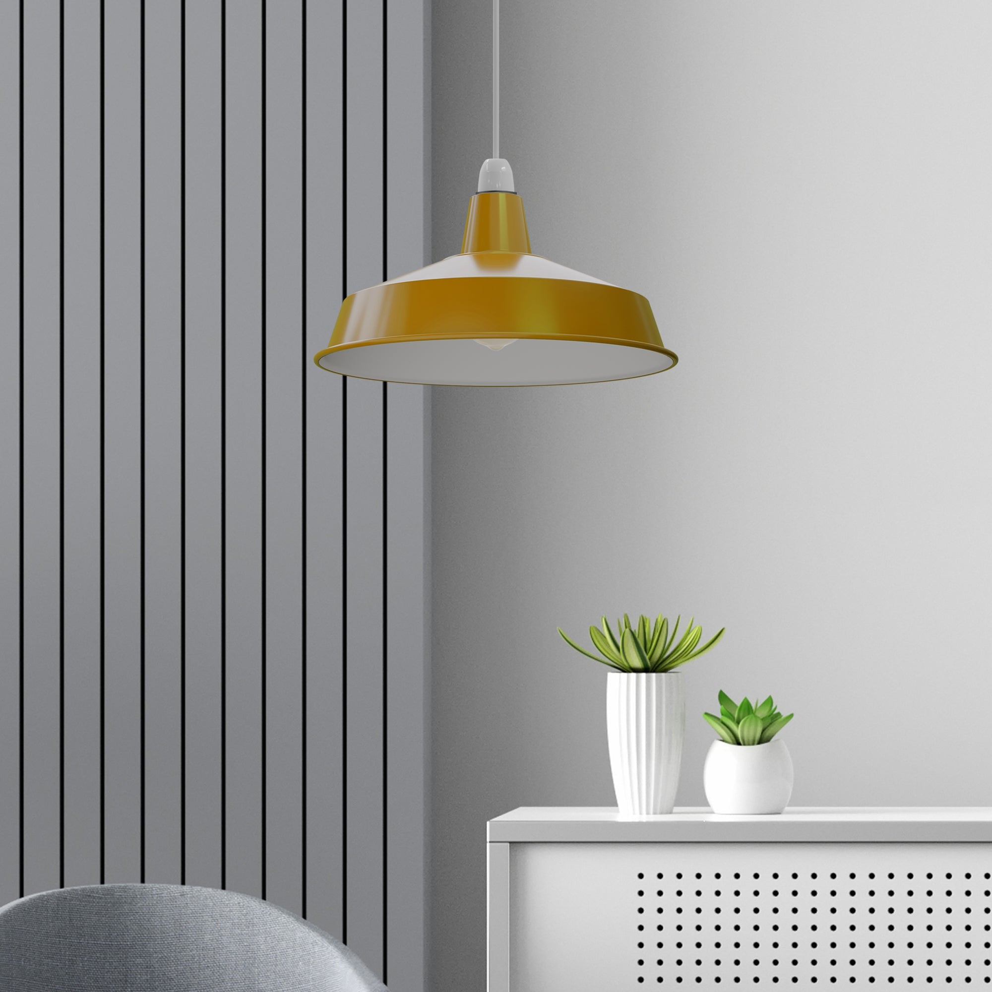 Pluto Metal Industrial Ceiling Pendant Light Shade Fitting for Modern Homes