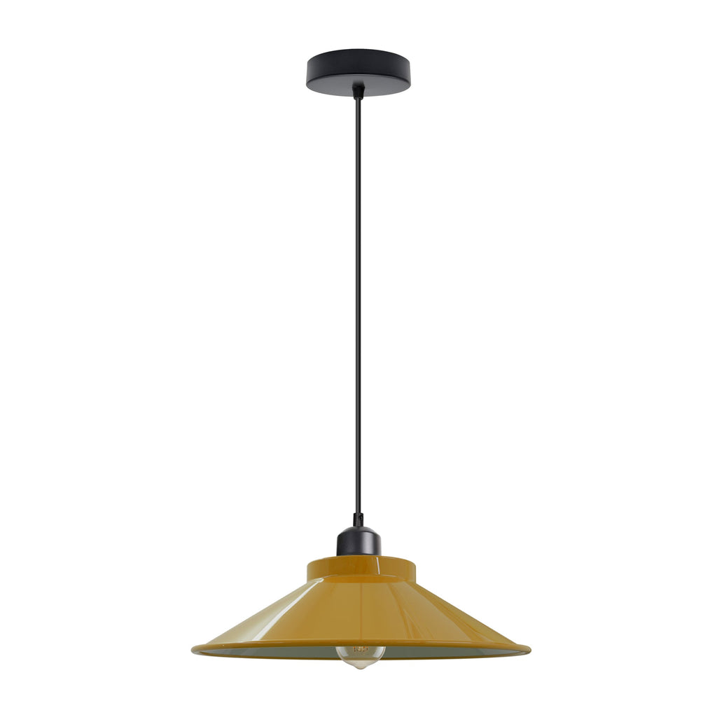 Adjustable Vintage Metal Single Head Hanging Pendant Light with E27 Socket