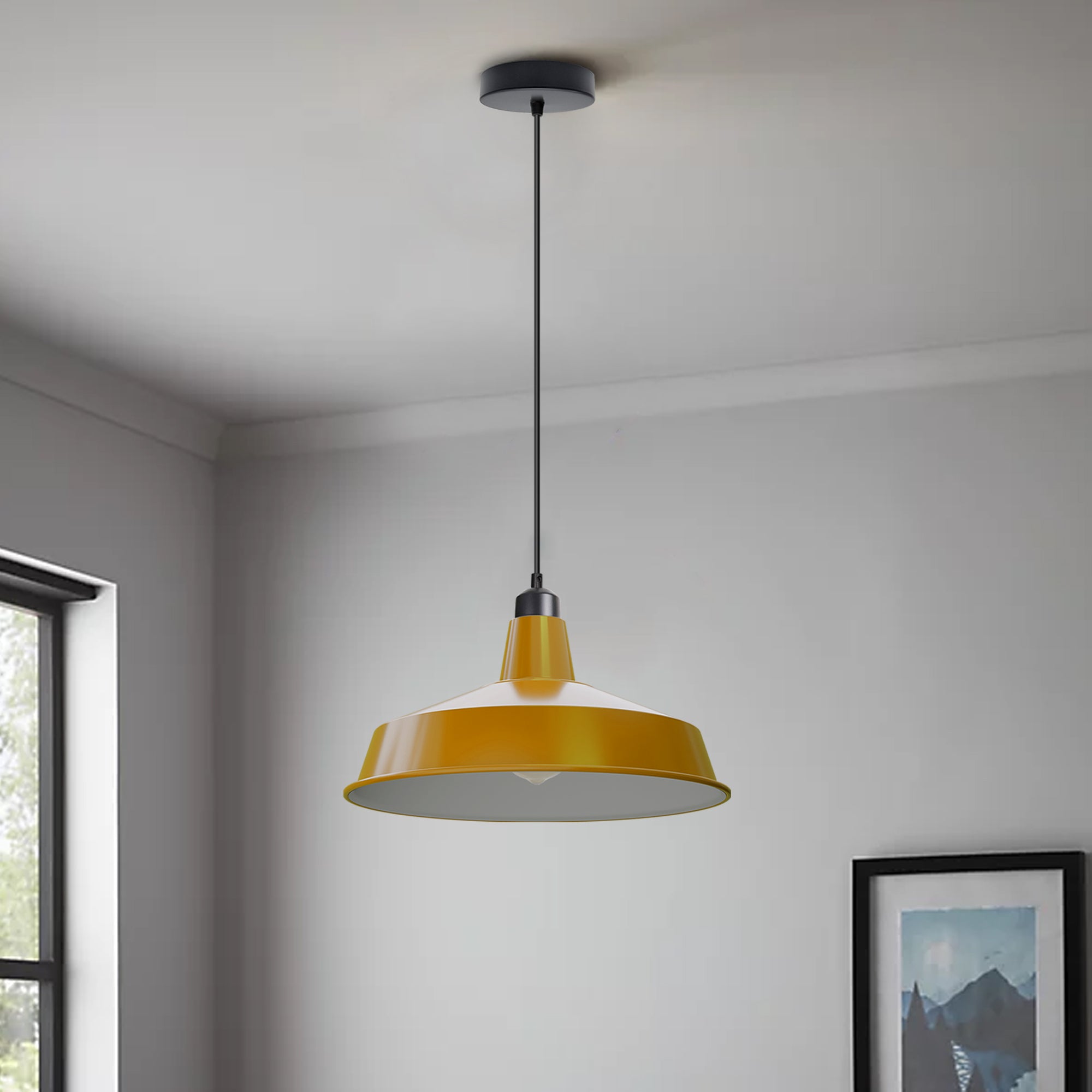 Vintage Industrial Metal Pluto Shade Pendant Light for Modern Home Decor
