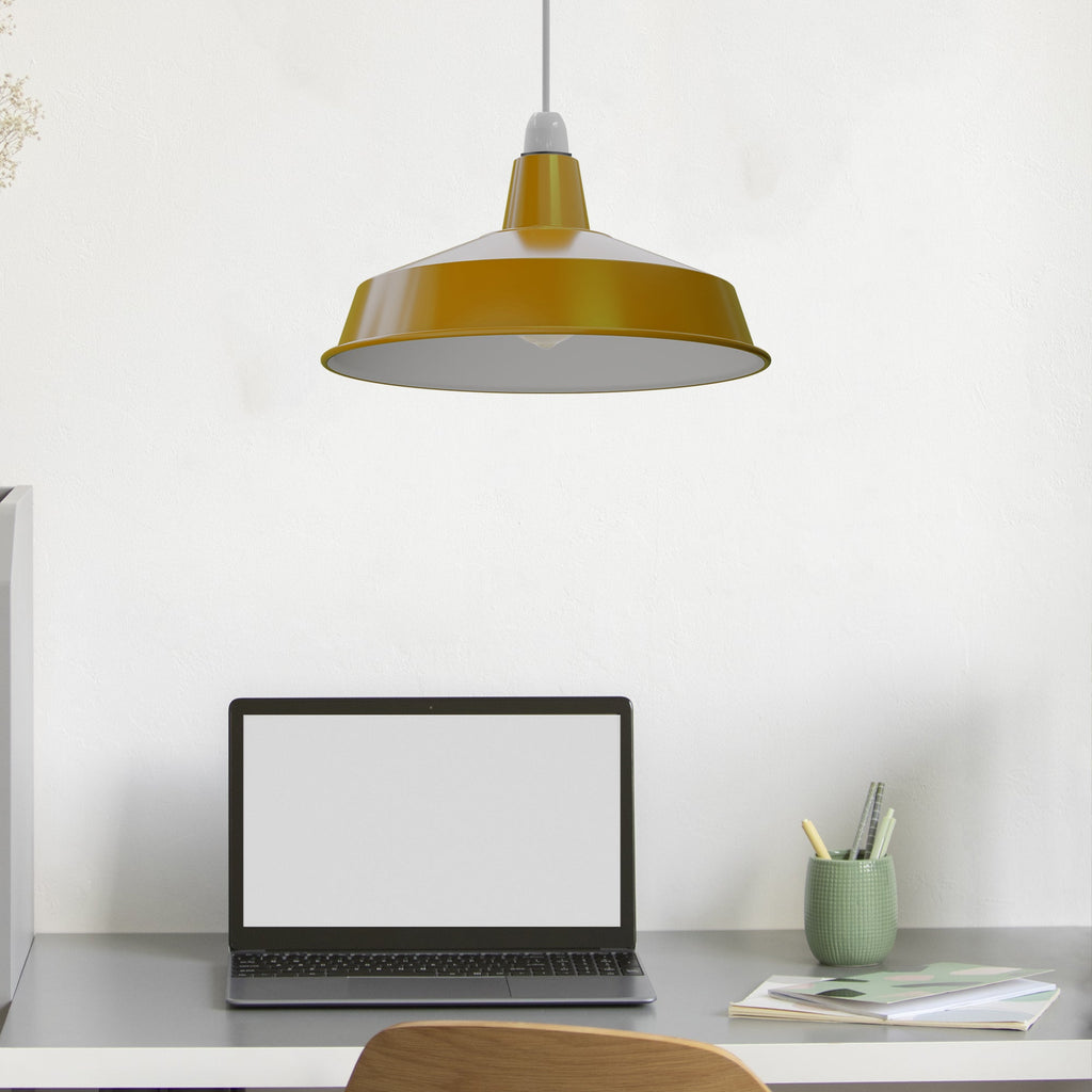 Retro Metal Pluto Ceiling Pendant Light Fitting Easy Fit Lampshade