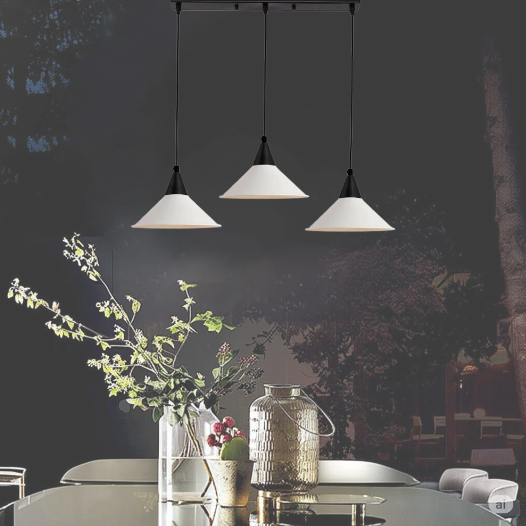 Modern 3 Head Multi colour Ceiling Pendant lighting fixtures~6196