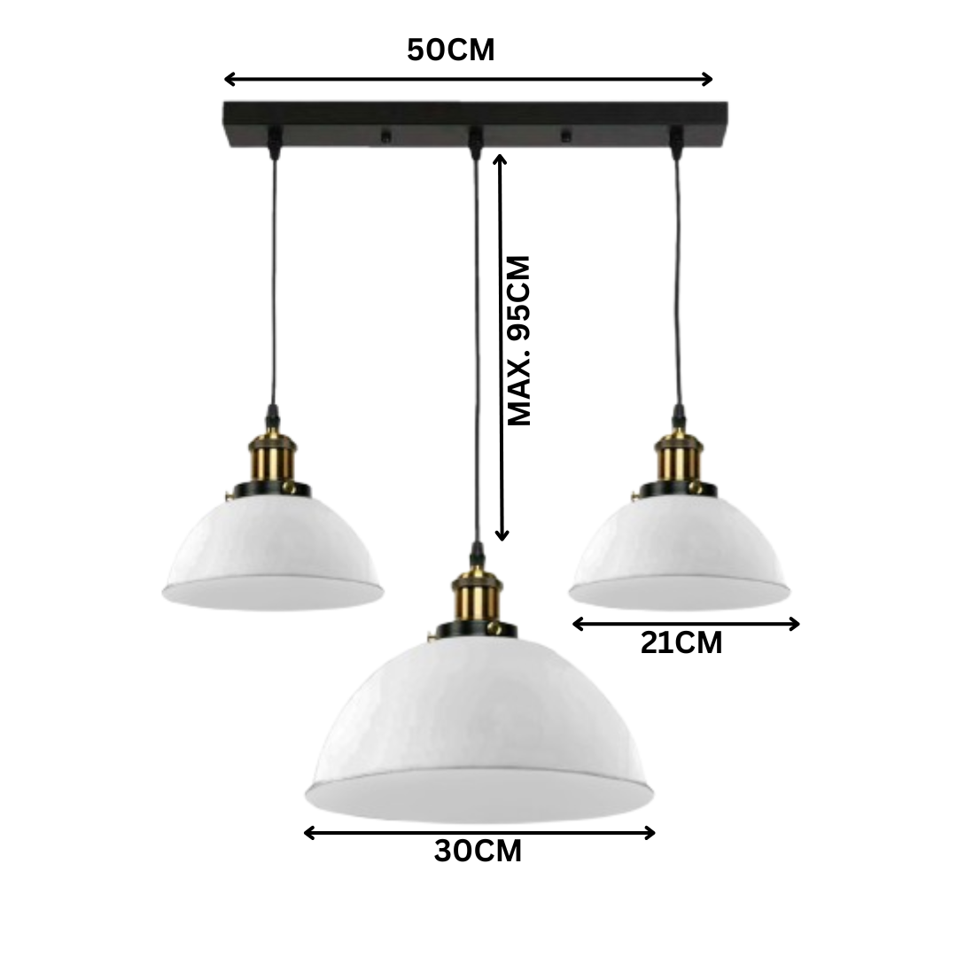 Modern 3 head Pendant Light fixture  in Dome shape~6205