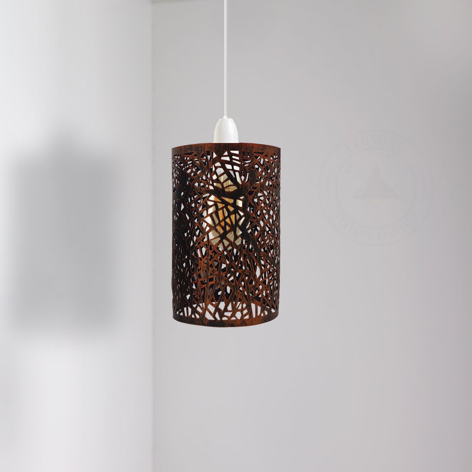 Modern Metal Drum Easy Fit Ceiling Pendant Lamp Shade for Table Lights
