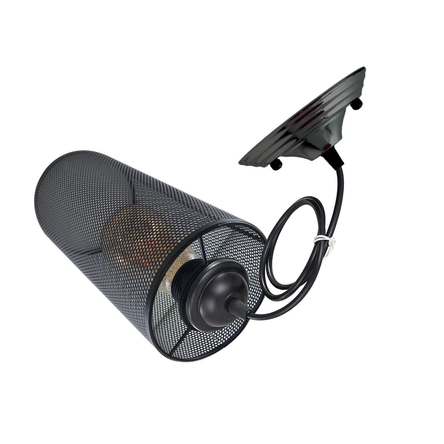 Living Room Pendant Light – Adjustable Metal Wire Cage Ceiling Lamp ~5801