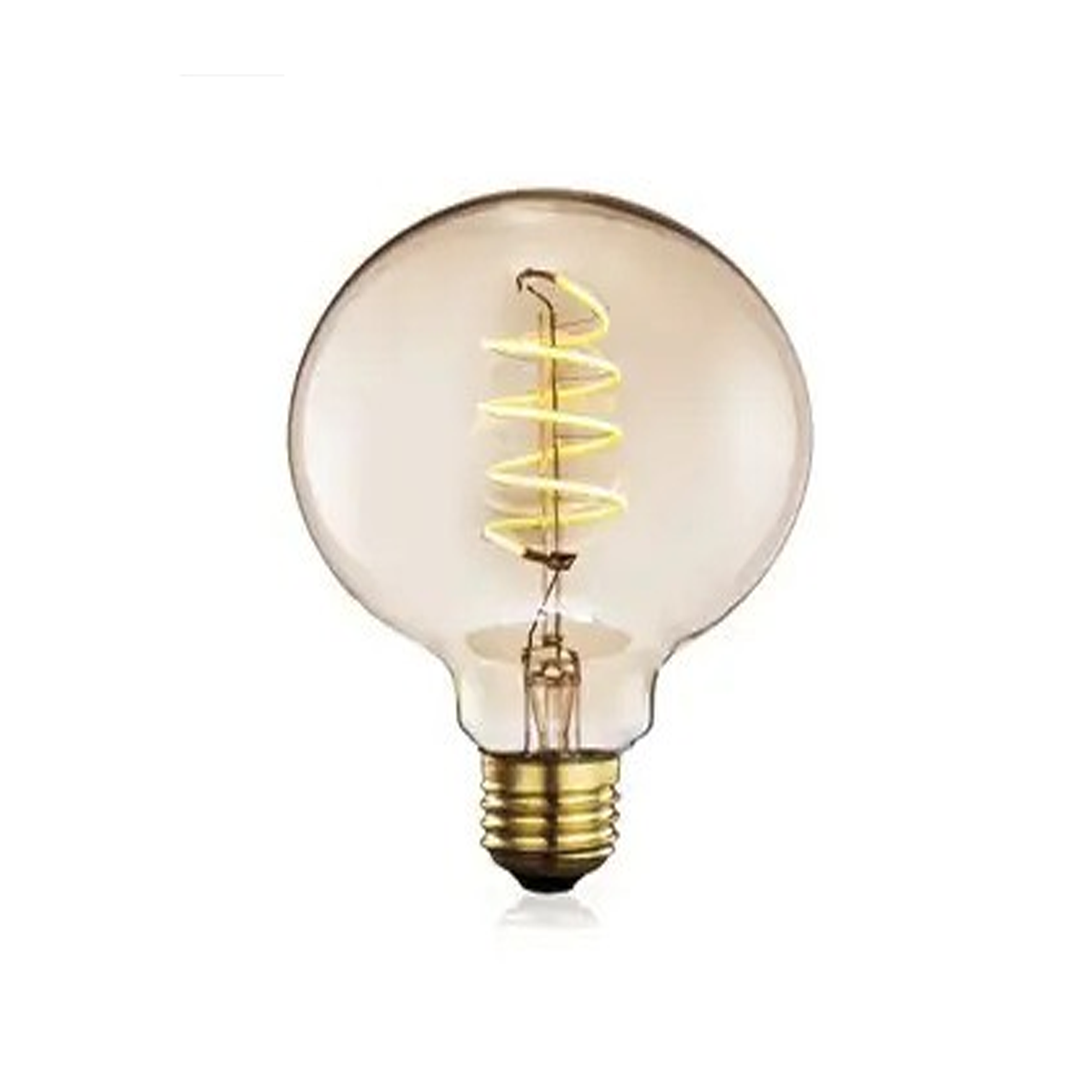 Vintage Edison Spiral LED G95 Bulb E27, 4W Warm White Decorative Filament Light