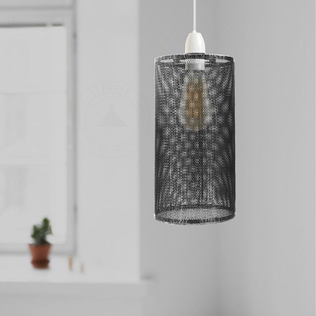 Modern Metal Drum Easy Fit Ceiling Pendant Lamp Shade for Table Lights