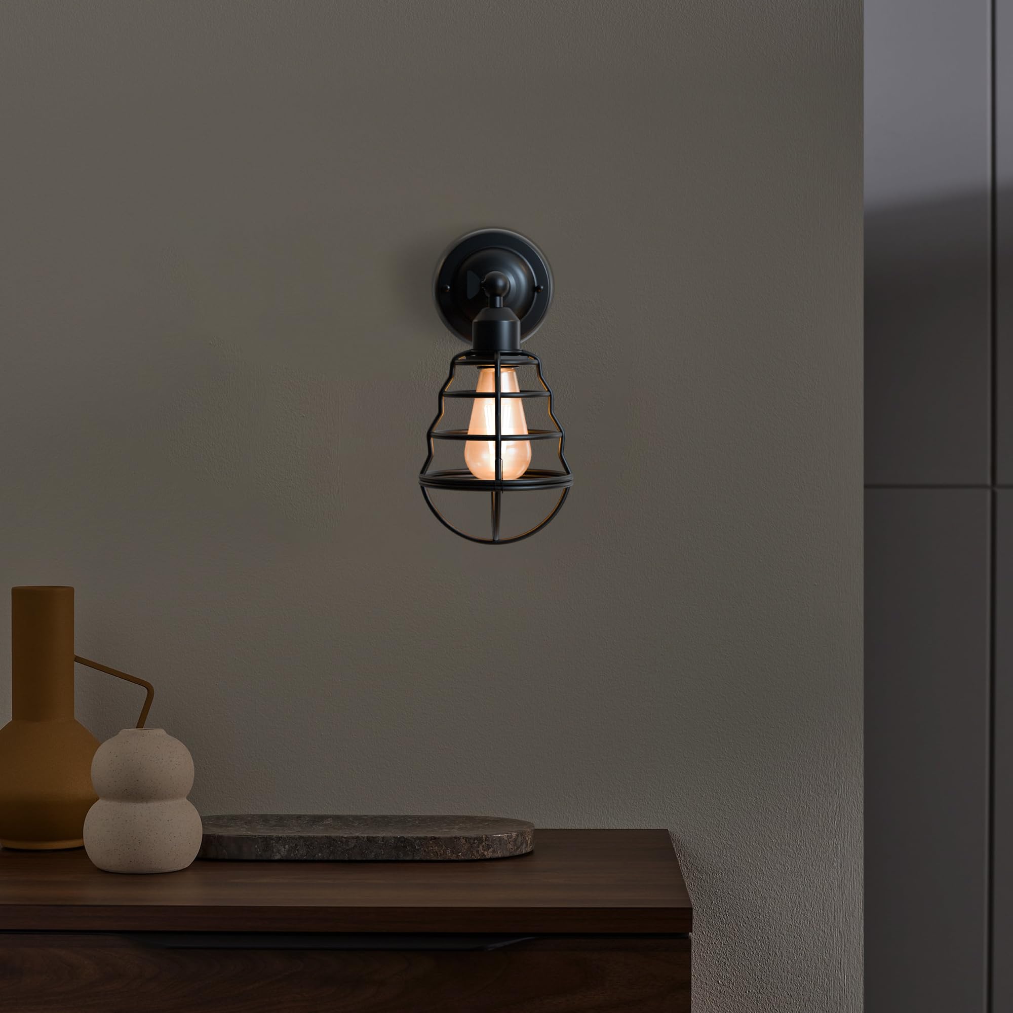 Industrial Vintage Adjustable Metal Wall Sconce Lamp for Bedroom Living Room Home