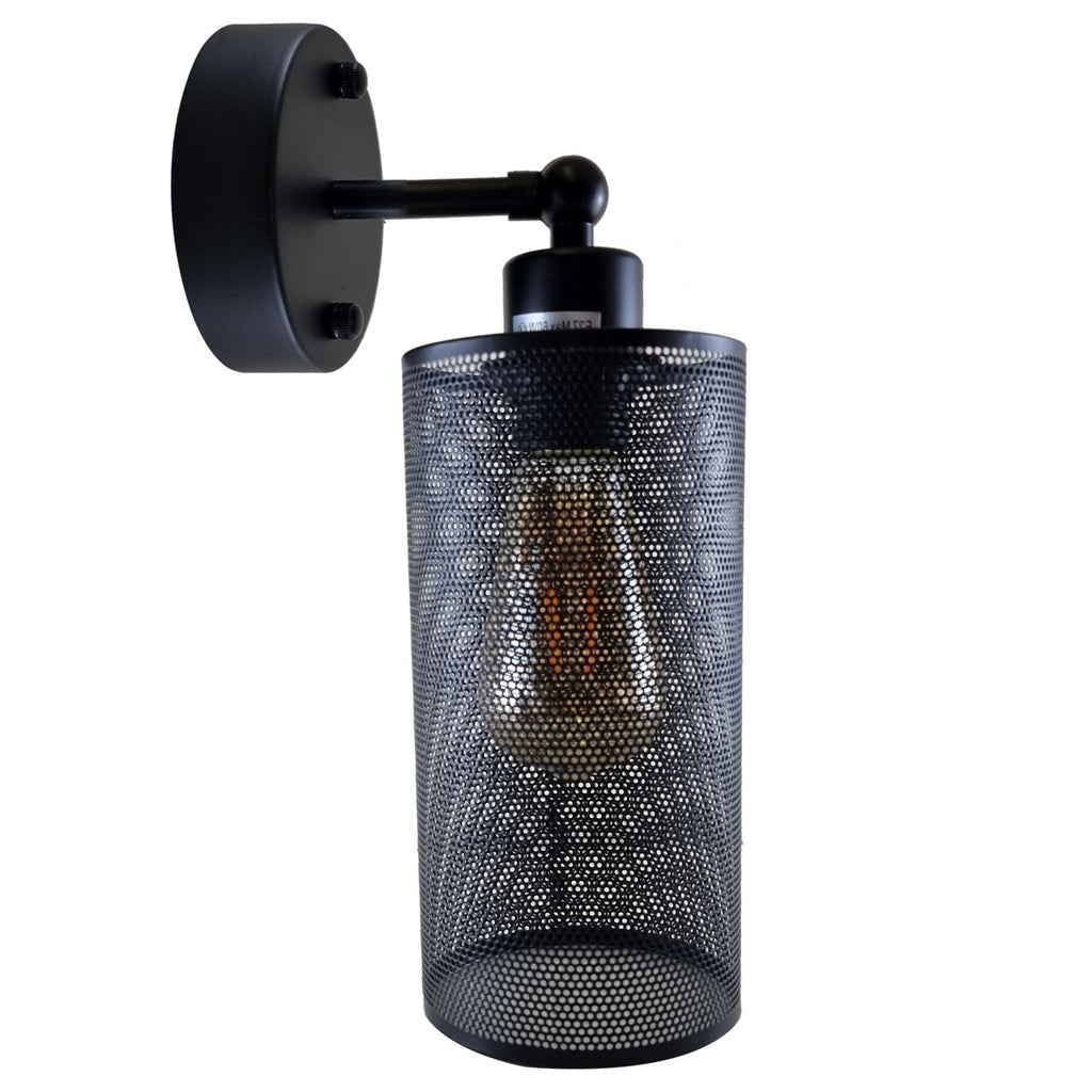 Modern Industrial Black Adjustable Arm Wall Sconce Light Fixture for Hallway